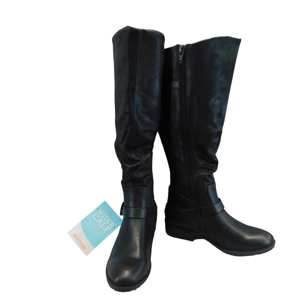 BareTraps Black Yanessa Women Tall Slouch Riding Boots Womens Size 6 Wider Calf - Picture 2 of 13